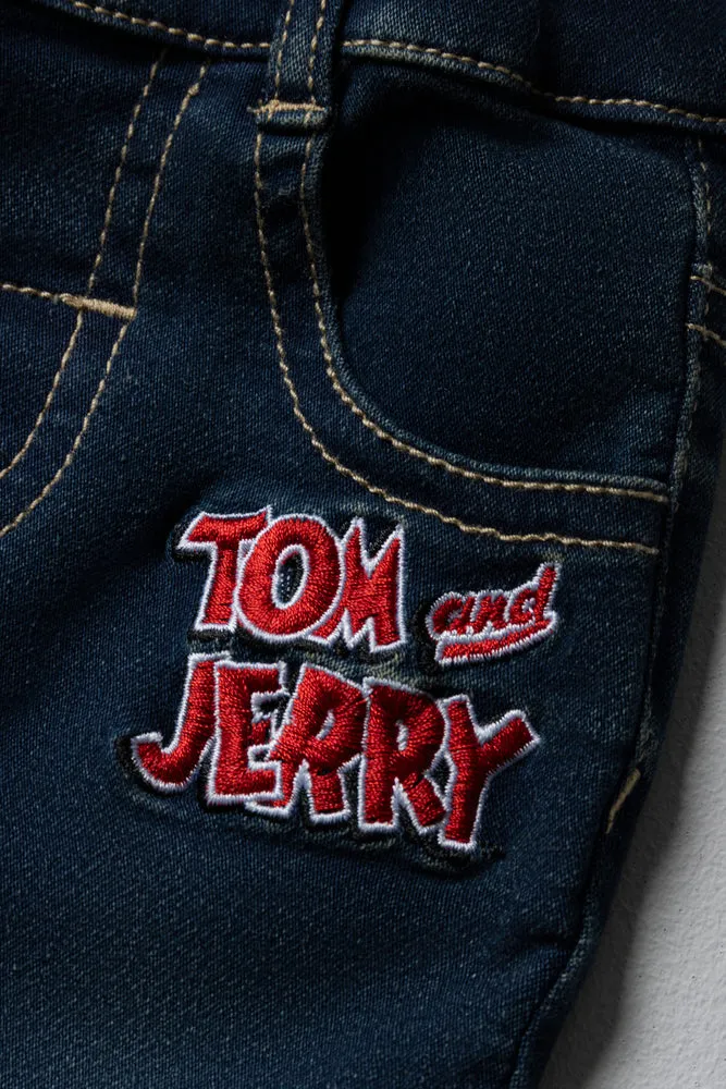 Tom & Jerry Skinny Denim Jeans Dark Blue