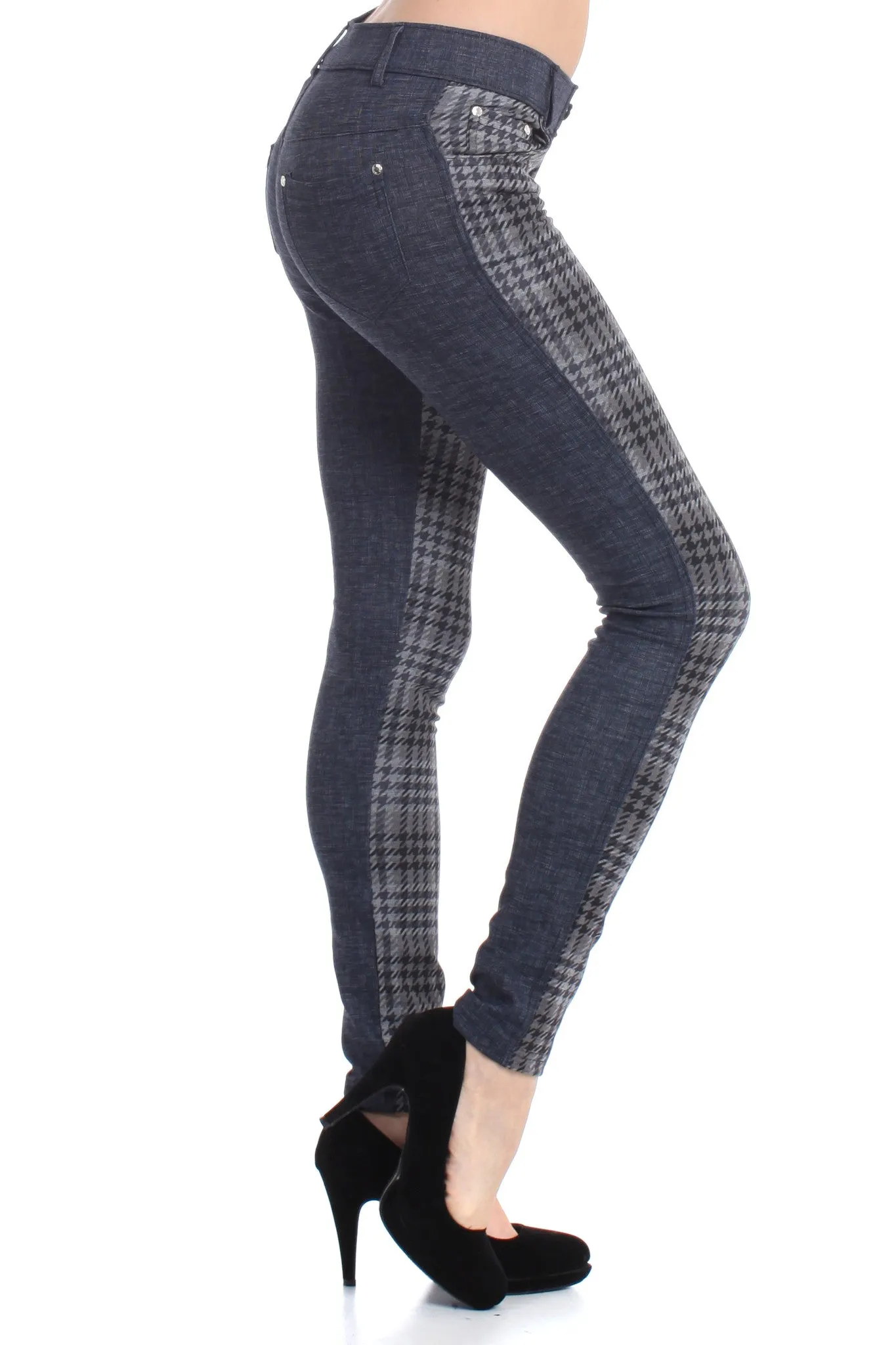 Trendy Plaid Jeggings